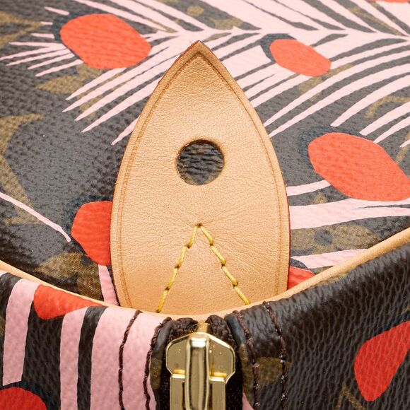 Louis Vuitton Limited Edition Monogram Canvas Jungle Dots Speedy 30 Satchel - Picture 15 of 16